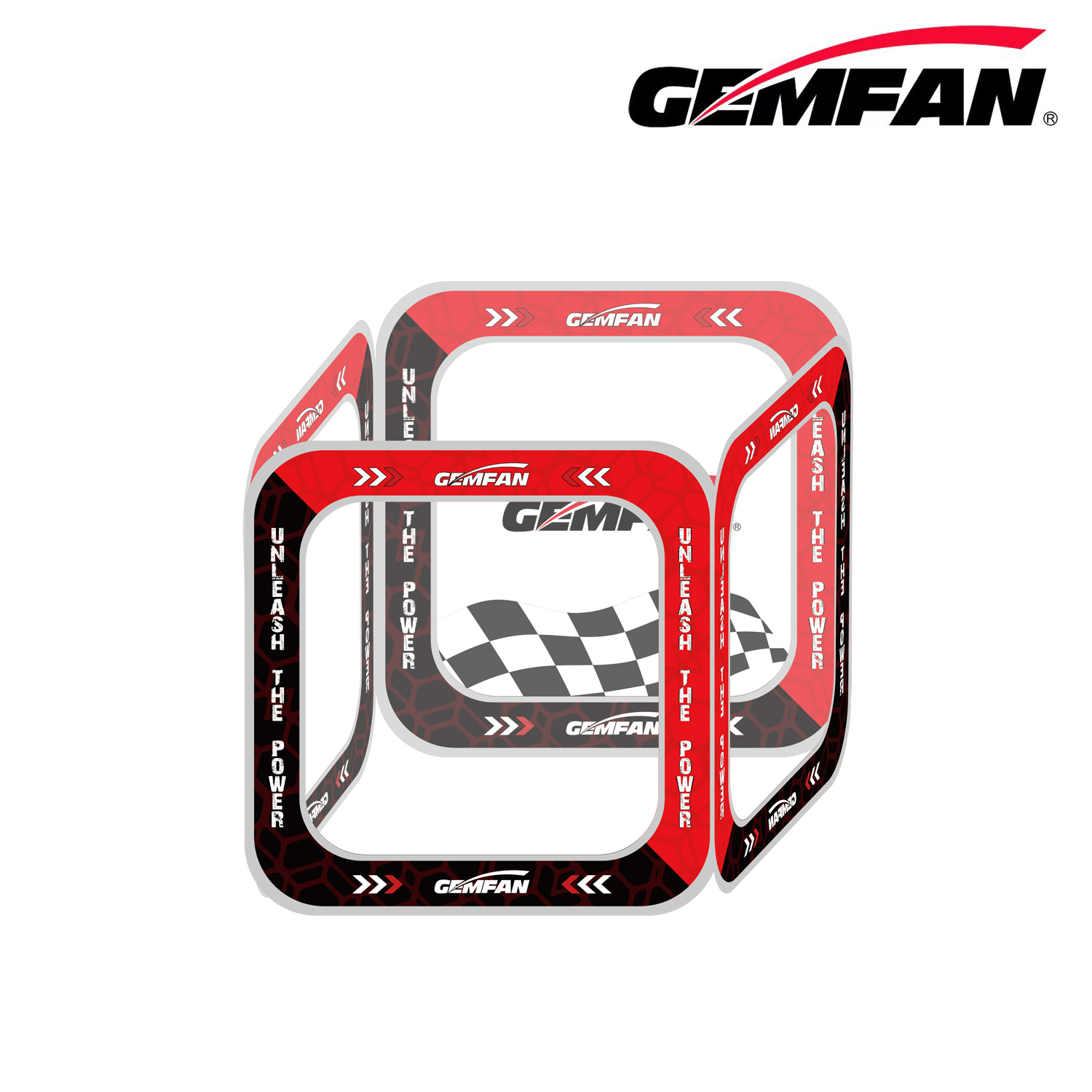 Drone Racing Flag - Gemfan AC-SM-6 FPV Racing Drone Odblaskowa