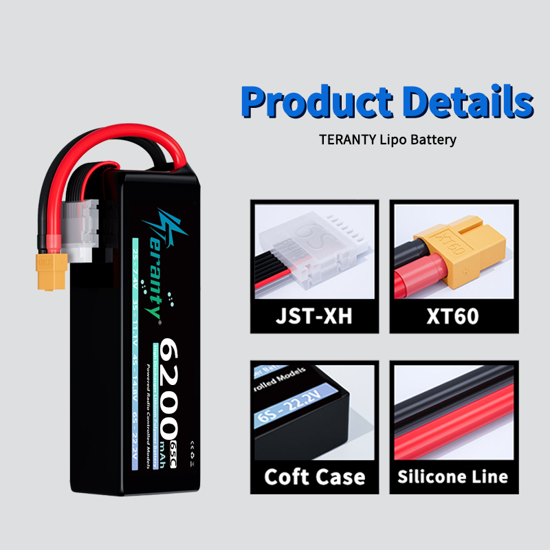 Bateria Lipo TERANTY 6S 6200mA – Drone Racing Battery recenzja i cena