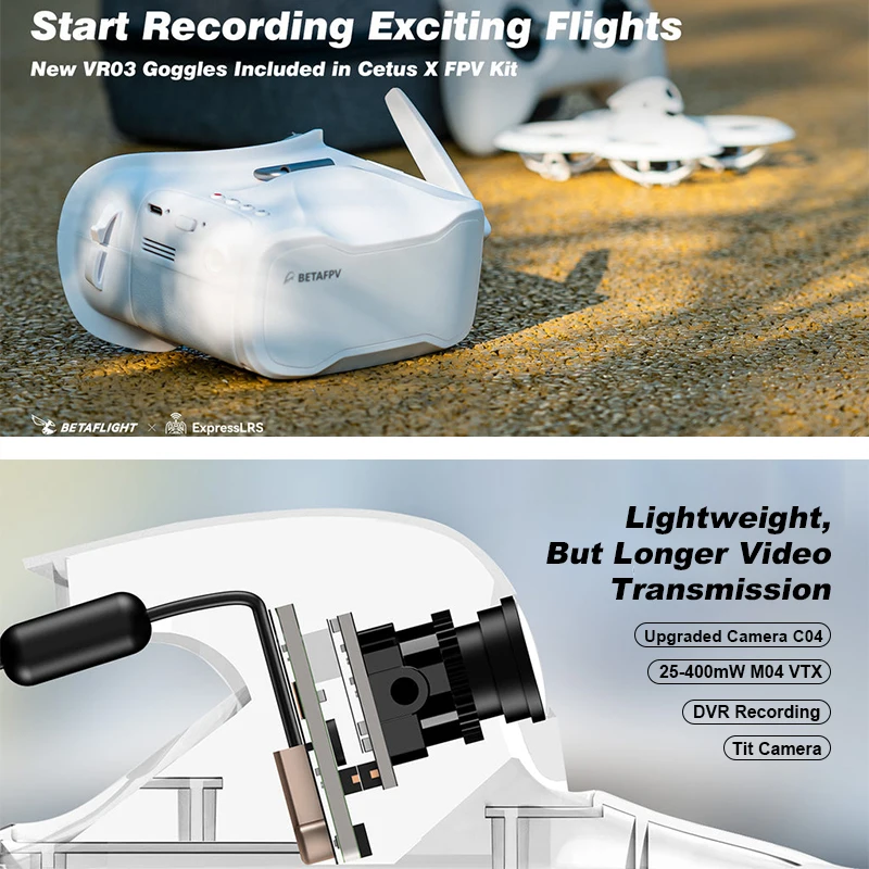 Zestaw Cetus X FPV: pilot radi – Drone Racing Goggles recenzja i cena