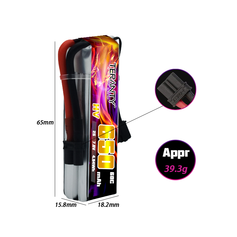 2/4/6/10 SZT. TERANTY 650mAh 2 – Drone Racing Battery recenzja i cena
